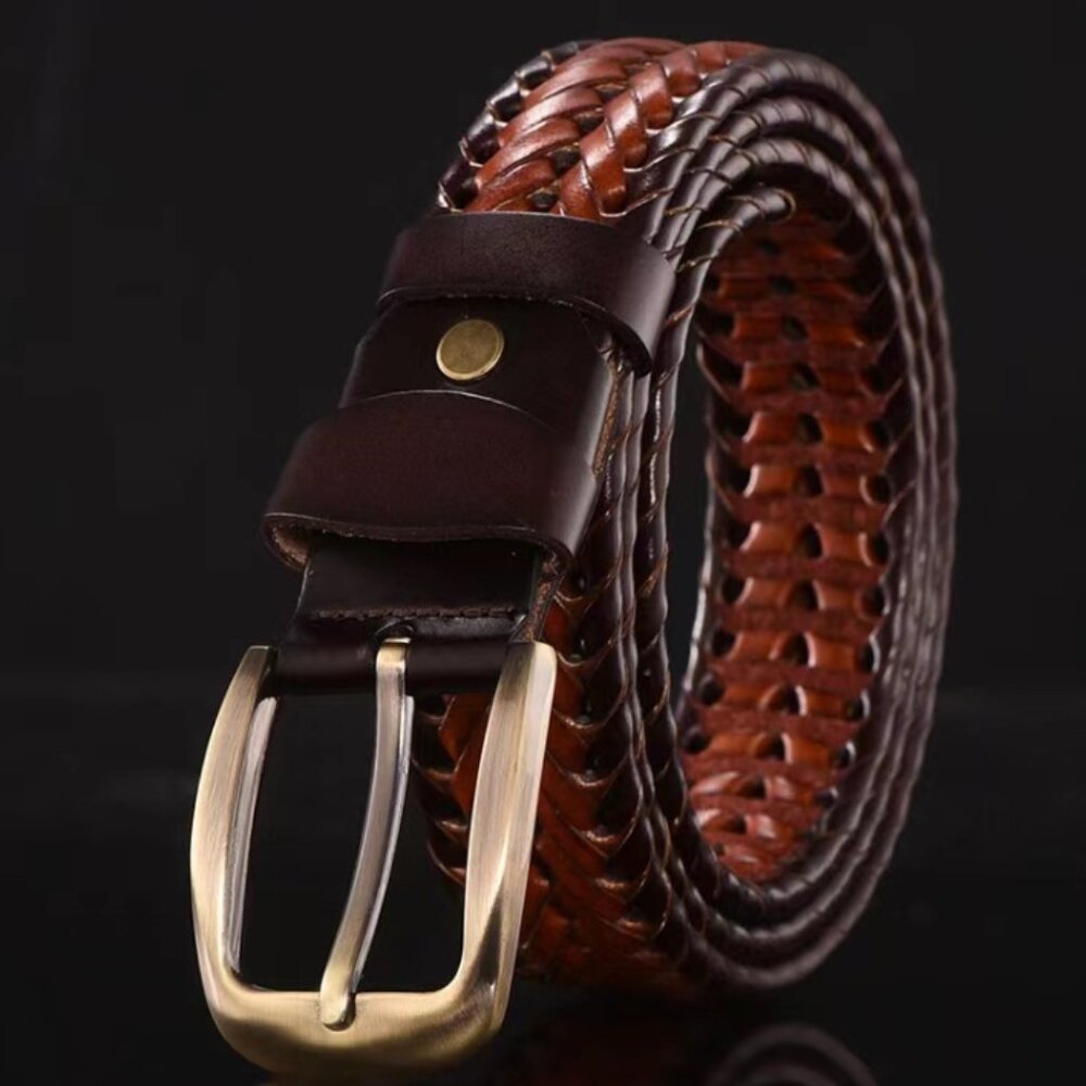 Artizanni Men's Belts, Leather Woven Braided Belts FATHERS DAY DEALS